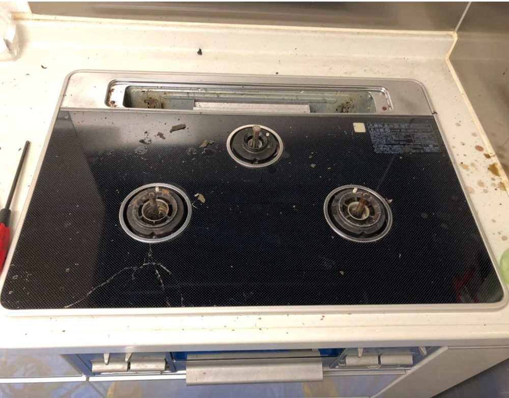 イーライフサポート　コンロ交換前