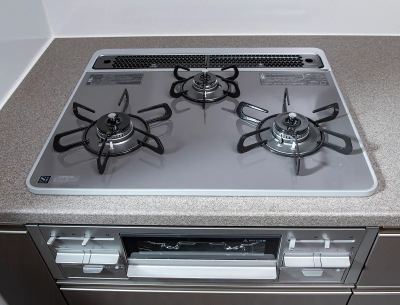 水無し両面焼グリル付3ツ口コンロ｜エステムコート御堂筋あびこⅡフェアリー｜大阪市住吉区｜エステムあびこ