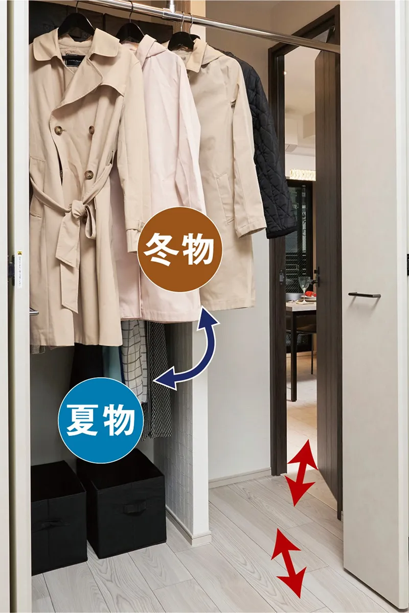 らくらくクローゼット｜エステムコート御堂筋あびこⅡフェアリー｜大阪市住吉区｜エステムあびこ