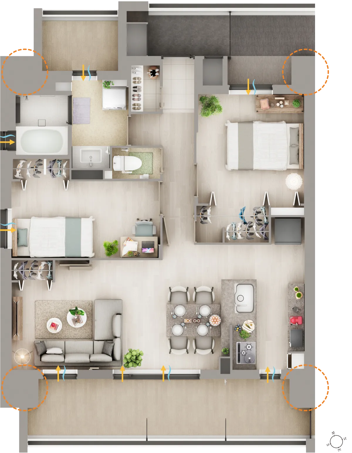 Aタイプ図面｜エステムコート御堂筋あびこⅡフェアリー｜大阪市住吉区｜エステムあびこ