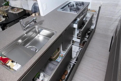 スライドキャビネット｜エステムコート三田 ザ・クラブハウス｜兵庫県三田市｜エステム三田