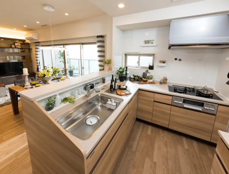 Ｌ型キッチン｜エステムコート三田 ザ・クラブハウス｜兵庫県三田市｜エステム三田