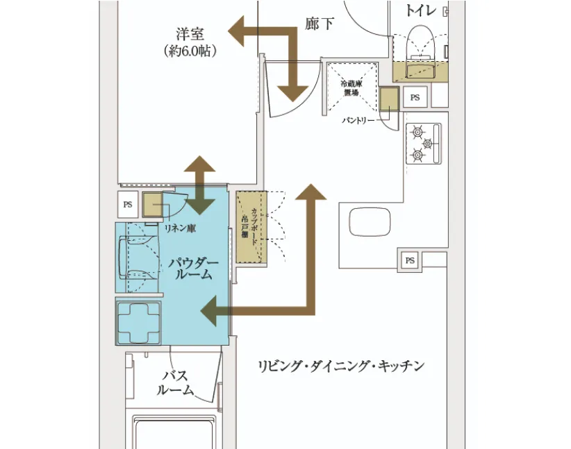 ２WAY水まわり｜エステムコート三田 ザ・クラブハウス
