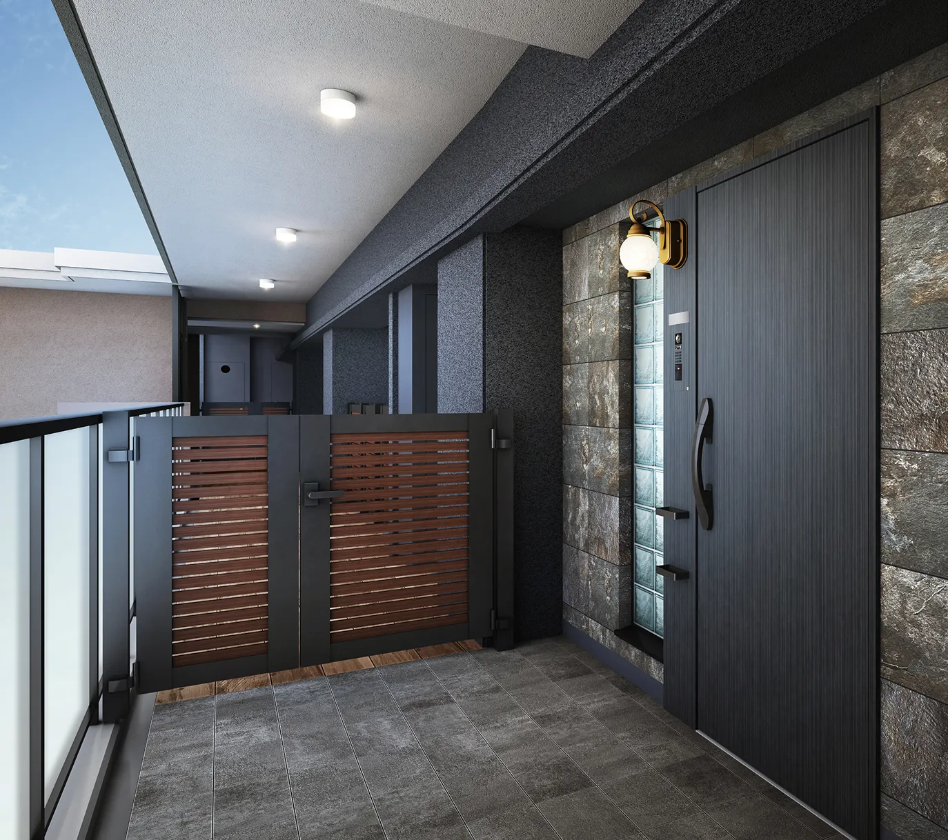 Eタイプ専用ポーチ完成予想図｜エステムコート三田 ザ・クラブハウス｜兵庫県三田市｜エステム三田