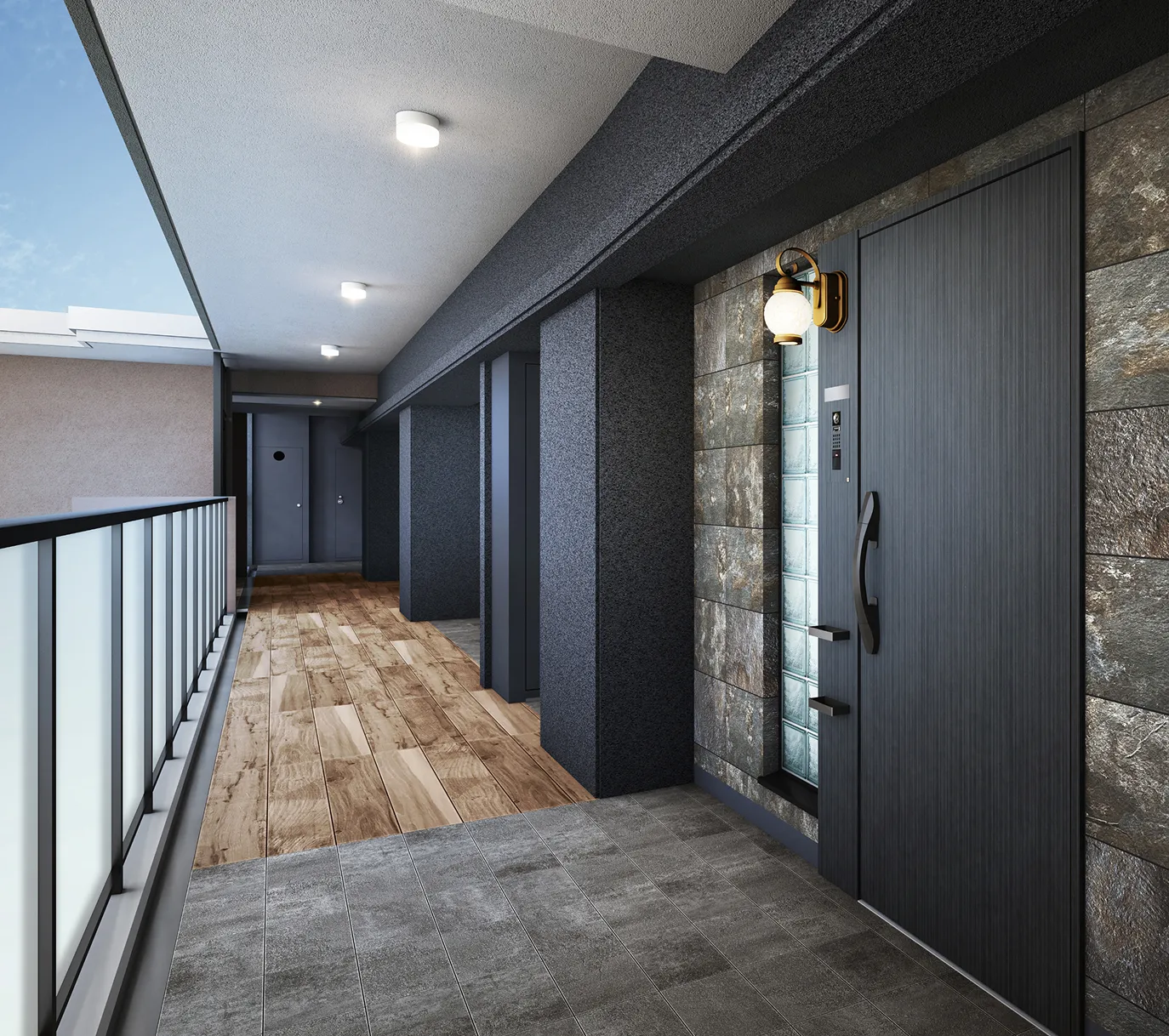 Eタイプ専用ポーチ完成予想図｜エステムコート三田 ザ・クラブハウス｜兵庫県三田市｜エステム三田