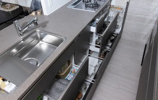 スライドキャビネット｜エステムコート三田 ザ・クラブハウス｜兵庫県三田市｜エステム三田