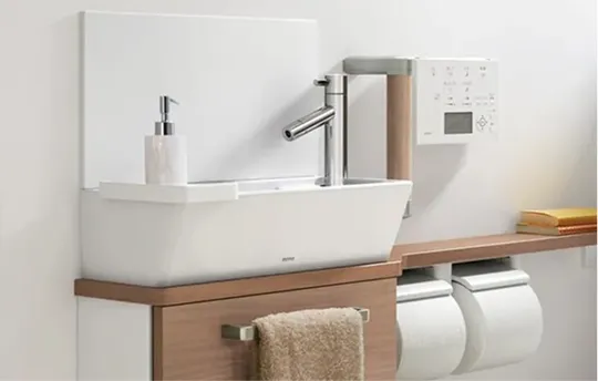 手洗いカウンター｜エステムコート三田 ザ・クラブハウス｜兵庫県三田市｜エステム三田