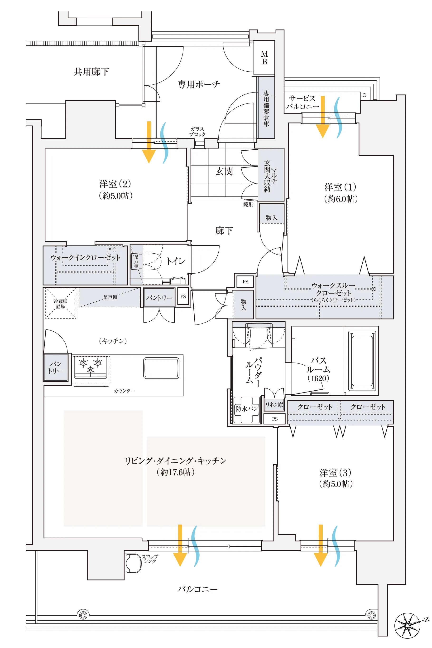 3LDK図面｜兵庫県三田市｜エステム三田