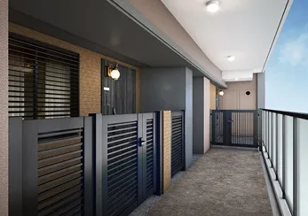 専用ポーチ｜エステムコート三田 ザ・クラブハウス｜兵庫県三田市｜エステム三田