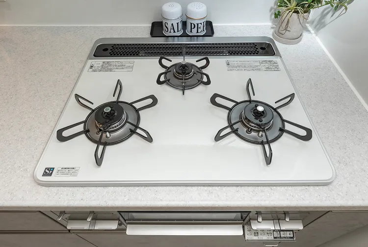 水無し両面焼グリル付3ツ口コンロ｜エステムコート伏見丹波橋｜京都市伏見区