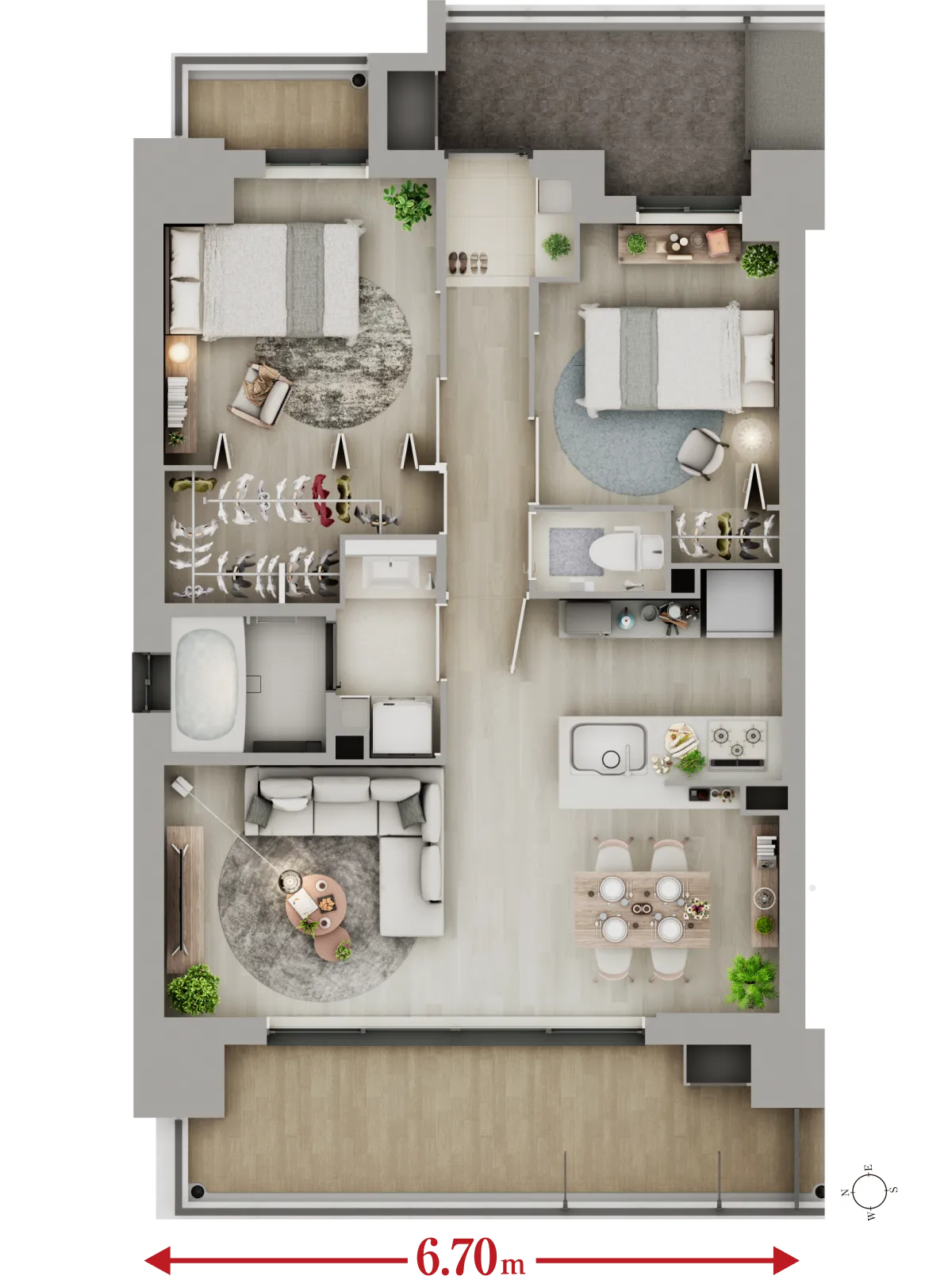 Aタイプ図面｜エステムコート伏見丹波橋｜京都市伏見区