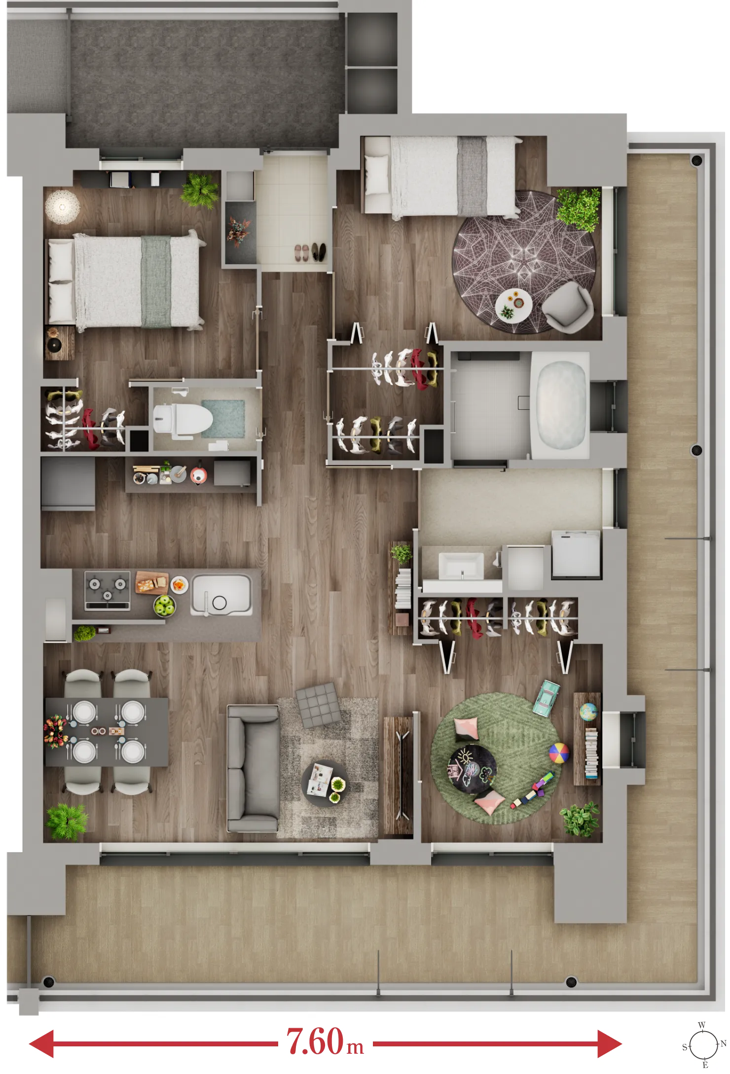 Mタイプ図面｜エステムコート伏見丹波橋｜京都市伏見区